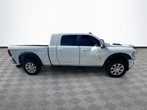 Pearl White 2024 RAM 3500 Laramie Mega Cab 4x4 6'4' Box
