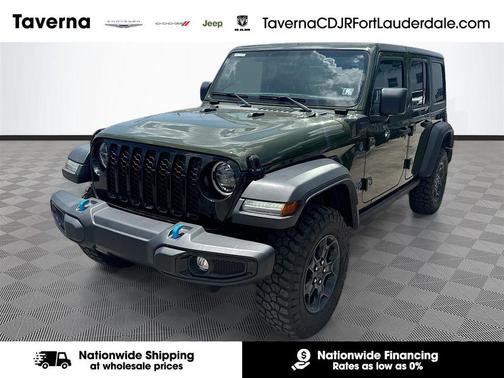Sarge Green Clearcoat 2023 Jeep Wrangler 4xe Willys