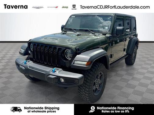 Sarge Green Clearcoat 2023 Jeep Wrangler 4xe Willys