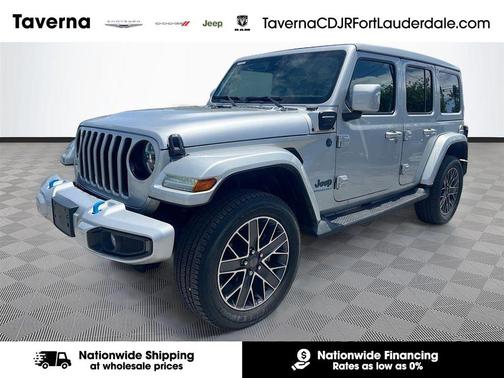 Silver Zynith Clearcoat 2023 Jeep Wrangler 4xe Sahara High Altitude