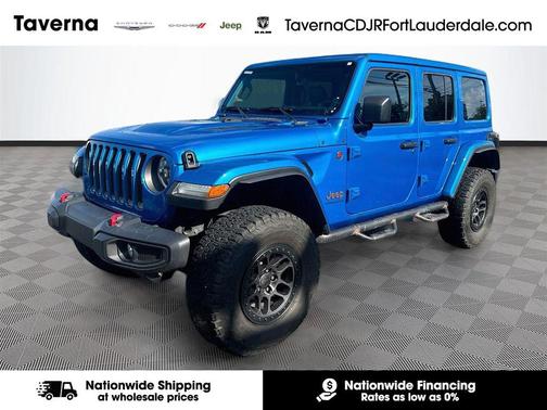 Hydro Blue Pearlcoat 2023 Jeep Wrangler Rubicon