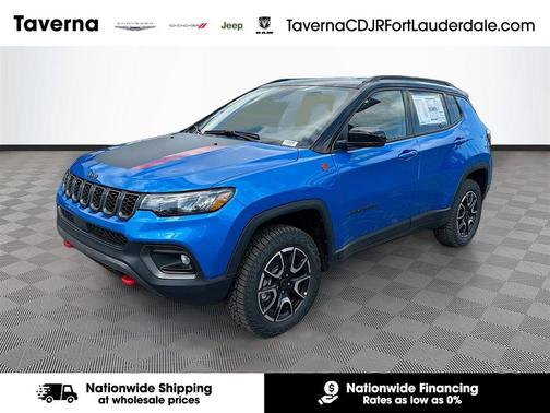Hydro Blue Pearlcoat 2026 Jeep Compass Trailhawk