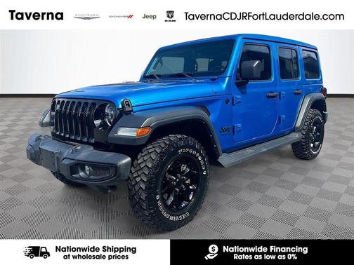 Hydro Blue Pearlcoat 2022 Jeep Wrangler Willys