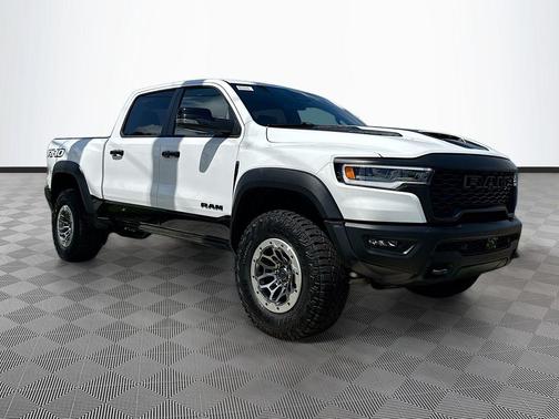 Bright White Clearcoat 2026 RAM 1500 RHO Crew Cab 4x4 5'7' Box