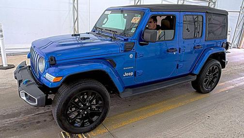 Hydro Blue Pearlcoat 2023 Jeep Wrangler 4xe Sahara