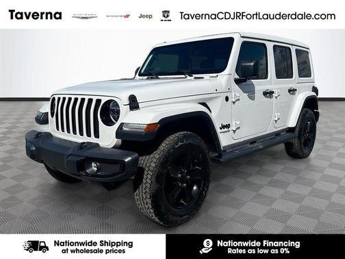 Bright White Clearcoat 2022 Jeep Wrangler Unlimited Sahara