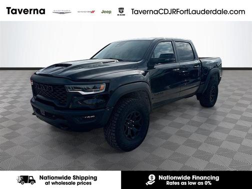 Diamond Black Crystal Pearlcoat 2026 RAM 1500 RHO Crew Cab 4x4 5'7' Box