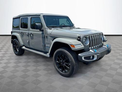 Sting-Gray Clearcoat 2023 Jeep Wrangler 4xe Sahara