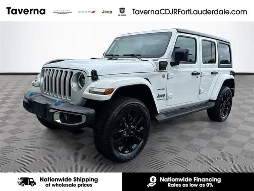 Bright White Clearcoat 2023 Jeep Wrangler 4xe Sahara