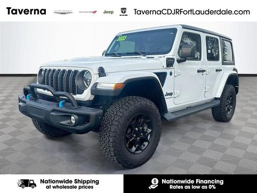 Bright White Clearcoat 2023 Jeep Wrangler 4xe Rubicon 20th Anniversary