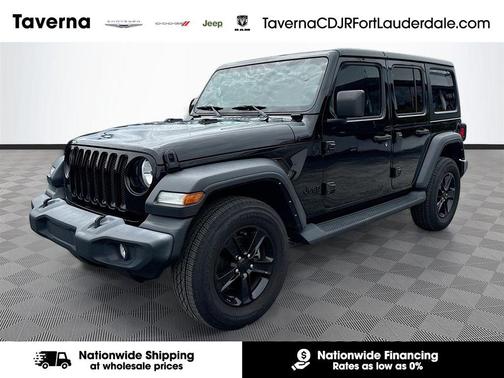 Black Clearcoat 2022 Jeep Wrangler Unlimited Sport Altitude