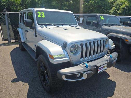 Silver Zynith Clearcoat 2023 Jeep Wrangler 4xe Sahara