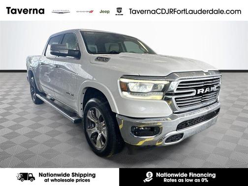 Ivory White Tri-Coat Pearlcoat 2021 RAM 1500 Laramie