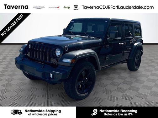 Black Clearcoat 2022 Jeep Wrangler Unlimited Sport Altitude