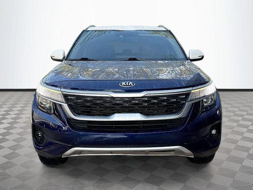 Dark Ocean Blue/White Roof 2021 Kia Seltos S