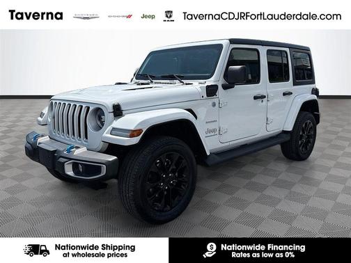 Bright White Clearcoat 2023 Jeep Wrangler 4xe Sahara