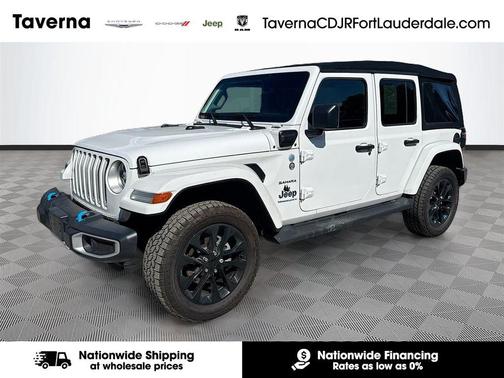 Bright White Clearcoat 2023 Jeep Wrangler 4xe Sahara