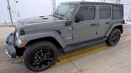 Sting-Gray Clearcoat 2023 Jeep Wrangler 4xe Sahara