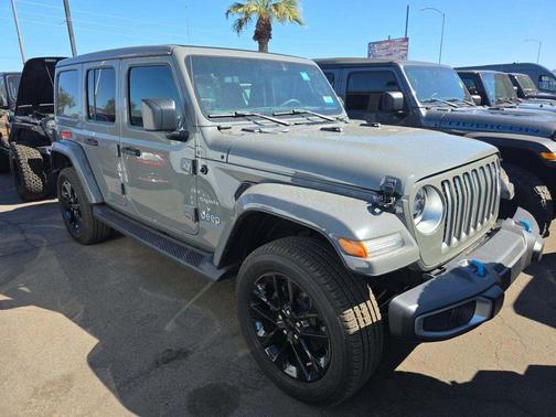 Sting-Gray Clearcoat 2023 Jeep Wrangler 4xe Sahara