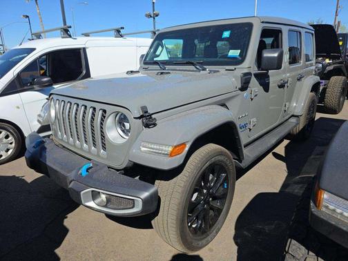 Sting-Gray Clearcoat 2023 Jeep Wrangler 4xe Sahara