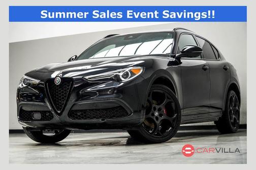 Vulcano Black Metallic 2023 Alfa Romeo Stelvio Veloce AWD