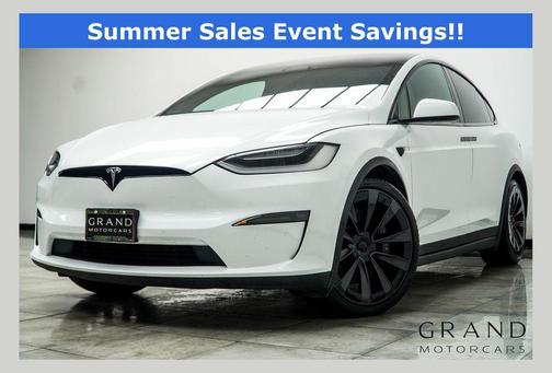 Pearl White Multi-Coat 2022 Tesla Model X Plaid Tri Motor All-Wheel Drive