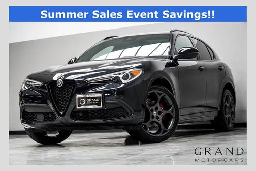 Vulcano Black Metallic 2023 Alfa Romeo Stelvio Veloce AWD