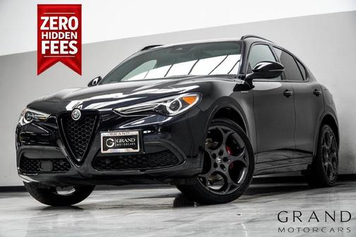 Vulcano Black Metallic 2023 Alfa Romeo Stelvio Veloce AWD