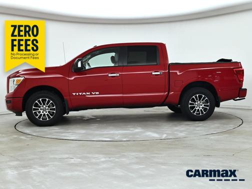 Red 2020 Nissan Titan SV