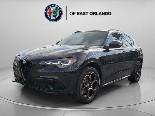 Vulcano Black Metallic 2025 Alfa Romeo Stelvio Sprint AWD