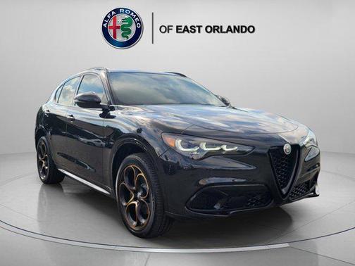 Vulcano Black Metallic 2025 Alfa Romeo Stelvio Sprint AWD