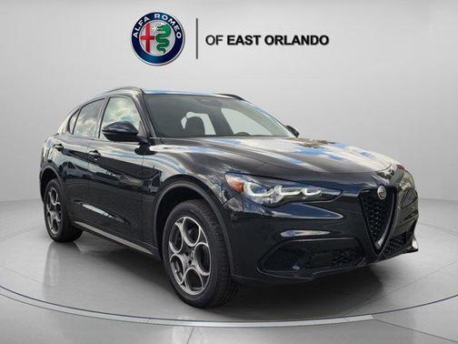 Vulcano Black Metallic 2025 Alfa Romeo Stelvio Sprint AWD