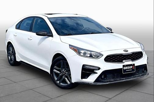Clear White 2021 Kia Forte GT-Line