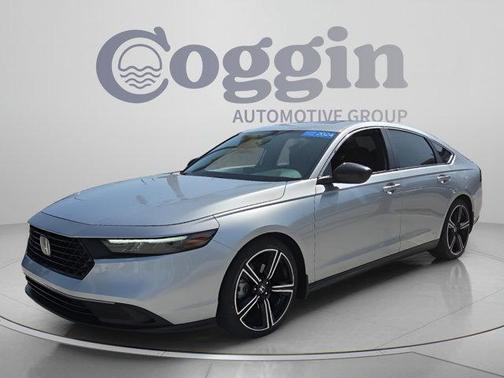 Solar Silver Metallic 2024 Honda Accord Hybrid Sport