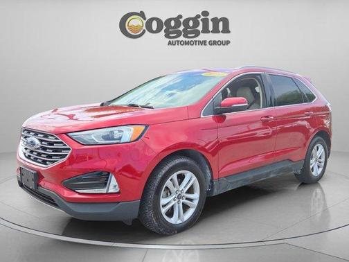 Red 2020 Ford Edge SEL