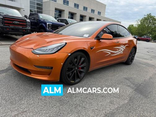 Pearl White Multi-Coat 2020 Tesla Model 3 Performance