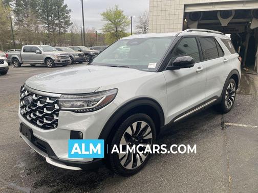 SPACE WHITE METALLIC 2025 Ford Explorer Platinum
