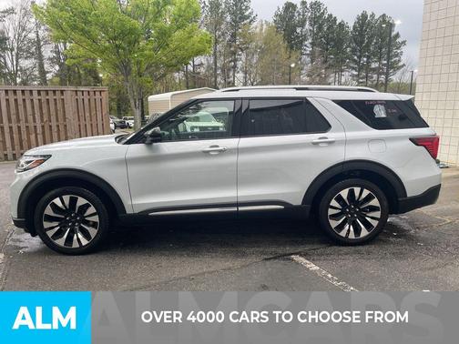 SPACE WHITE METALLIC 2025 Ford Explorer Platinum