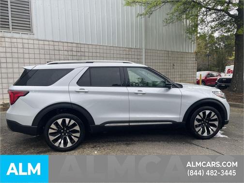 SPACE WHITE METALLIC 2025 Ford Explorer Platinum