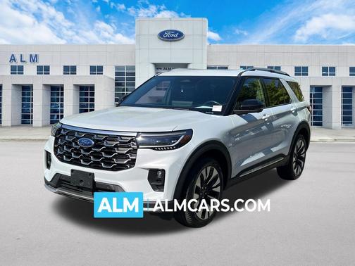 SPACE WHITE METALLIC 2025 Ford Explorer Platinum