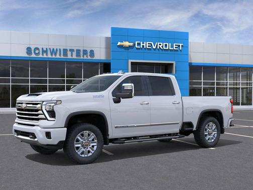 Polar White Tricoat 2026 Chevrolet Silverado 3500 High Country
