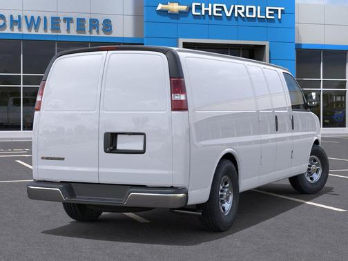 Summit White 2026 Chevrolet Express 3500 3500 Extended Wheelbase, WT, RWD