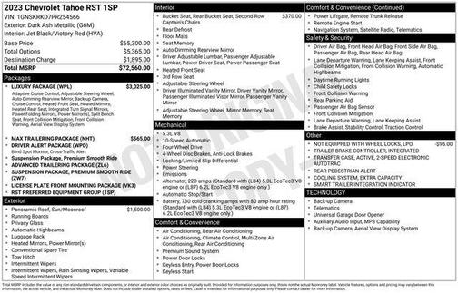2023 Chevrolet Tahoe 4WD RST