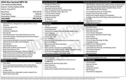 2024 Kia Carnival EX