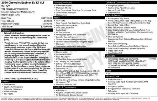 2026 Chevrolet Equinox EV LT