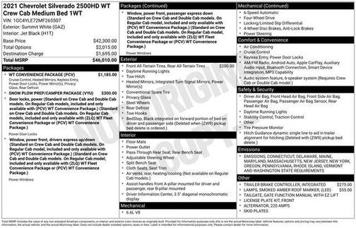 2021 Chevrolet Silverado 2500 WT