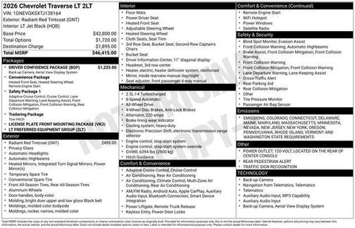 2026 Chevrolet Traverse LT