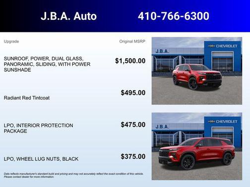 2026 Chevrolet Traverse RS