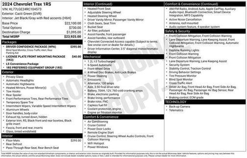 2024 Chevrolet Trax FWD 1RS
