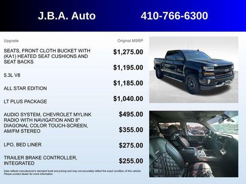 Black 2018 Chevrolet Silverado 1500 2LT